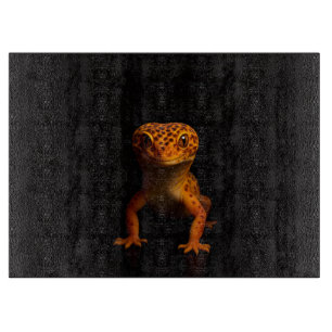 Black 4 Luxe Glass board Gecko Leopard Lizard
