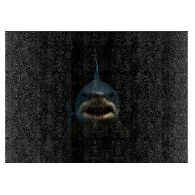 Black 4 Luxe Glass board Great White Shark (Front)