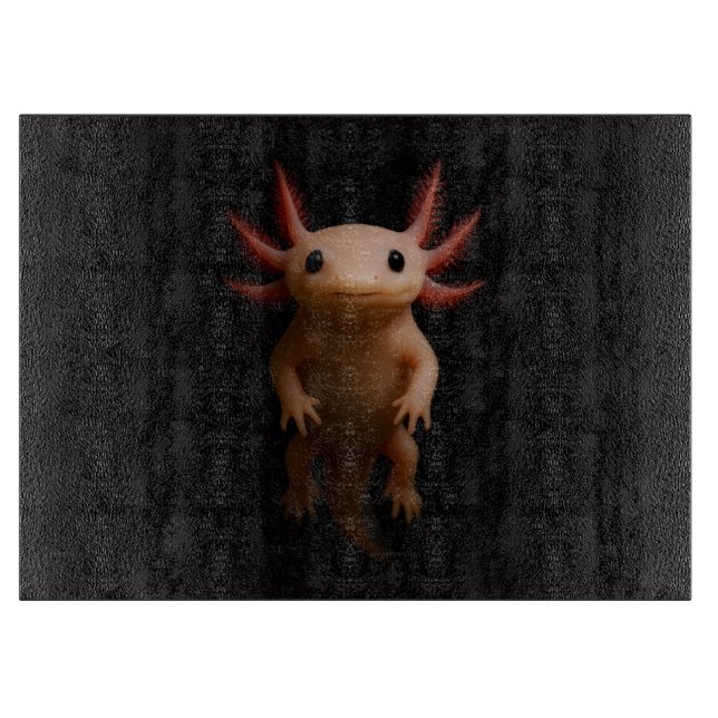 Black 4 Luxe Glass board Mexican Axolotll (Front)