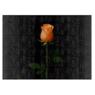 Black 4 Luxe Glass board Sunset Orange Rose