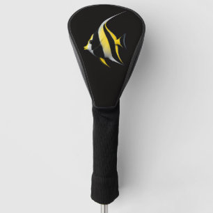 Black 4 Luxe Golf Driver Cover, Moorish Idol Fish Golf Head Cover