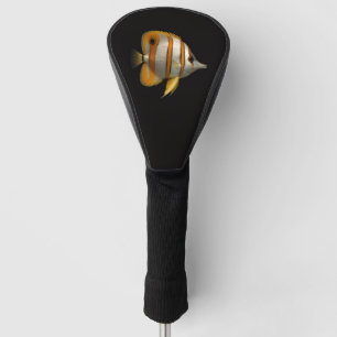 Black 4 Luxe Golf Driver Cover, Reef Butterflyfish Golf Head Cover