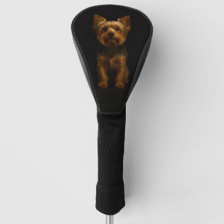 Black 4 Luxe Golf Driver Cover, Yorkshire Terrier Head Cover