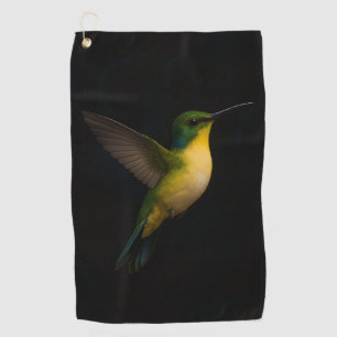 Black 4 Luxe Golf Towel with Flying Bird