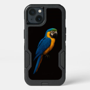 Black 4 Luxe  iPhone 13 Case, Blue Yellow Macaw