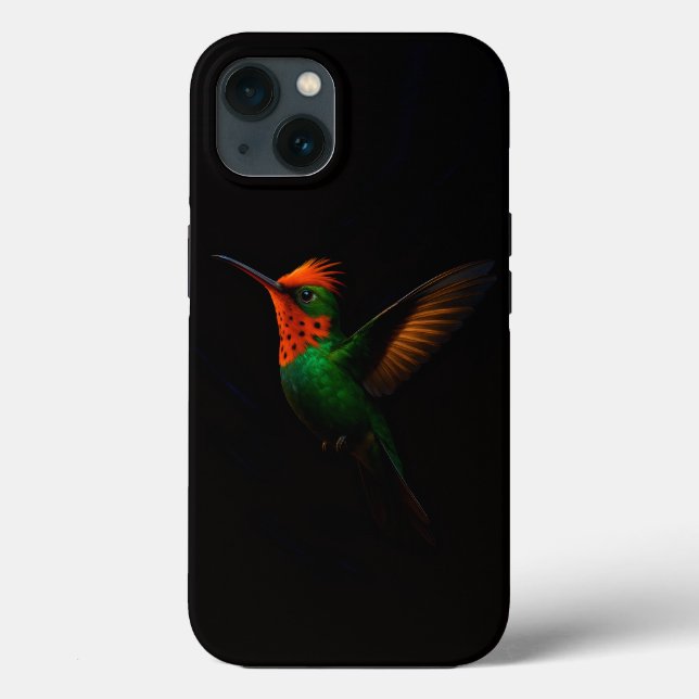 Black 4 Luxe iPhone 13 Case, Tufted Coquette Bird Case-Mate iPhone Case (Back)