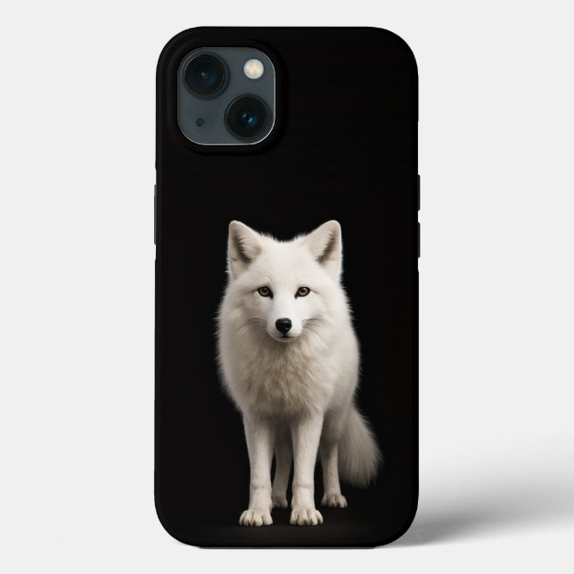 Black 4 Luxe iPhone 13, Ivory Arctic Fox Case-Mate iPhone Case (Back)