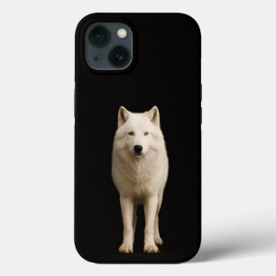 Black 4 Luxe iPhone 13, Ivory Arctic Wolf iPhone 13 Case