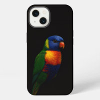 Black 4 Luxe iPhone 13, Rainbow Lorikeet Parrot