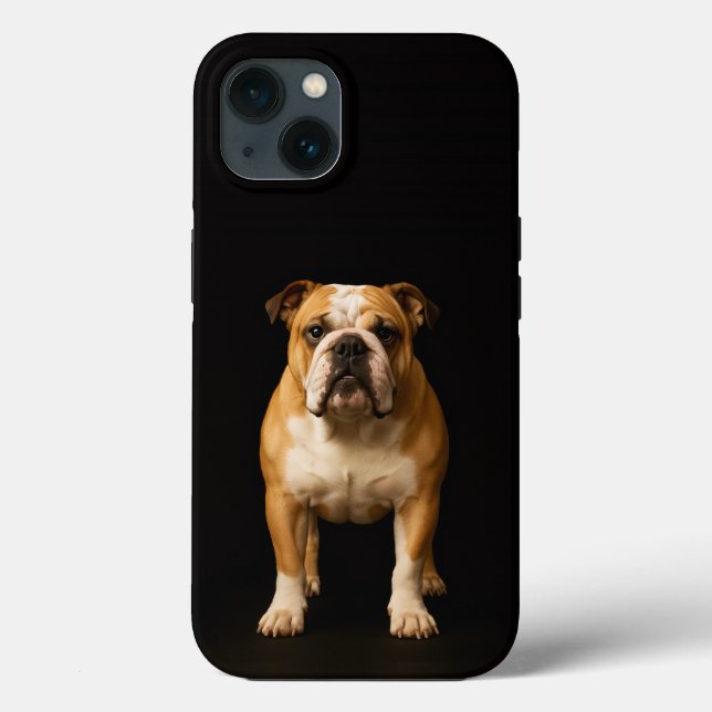 Black 4 Luxe iPhone 13, Stamina Bulldog Case-Mate iPhone Case (Back)