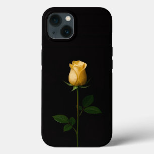 Black 4 Luxe iPhone 13, Sunlit Yellow Rose iPhone 13 Case