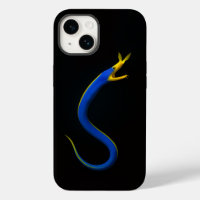 Black 4 Luxe iPhone 14 Case-Mate, Blue Ribbon Eel