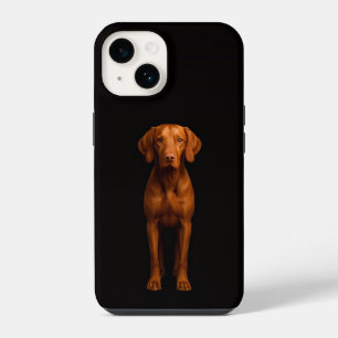 Black 4 Luxe iPhone 14 Mate, Agile Vizsla Dog Case