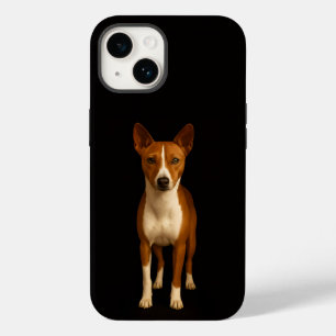 Black 4 Luxe iPhone 14 Mate, Classy Basenji Dog Case-Mate iPhone 14 Case
