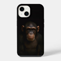 Black 4 Luxe iPhone 14 Mate, Serene Chimpanzee
