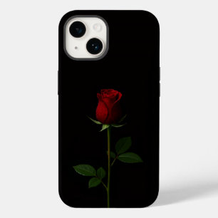 Black 4 Luxe iPhone 14 Mate, Velvet Red Rose Case-Mate iPhone 14 Case
