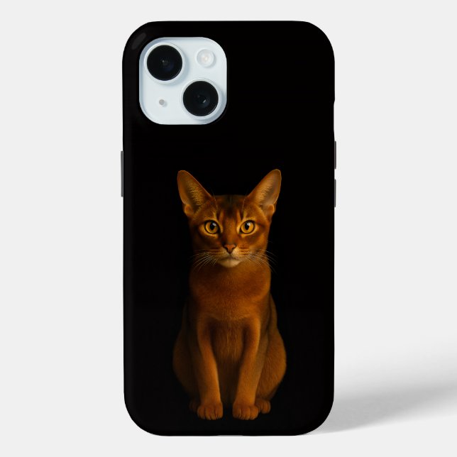 Black 4 Luxe iPhone 15 Case, Abyssinian Beauty Case-Mate iPhone Case (Back)