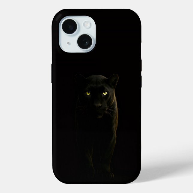 Black 4 Luxe iPhone 15 Case, Black Panther Case-Mate iPhone Case (Back)