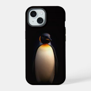 Black 4 Luxe iPhone 15 Case, Emperor Penguin Case