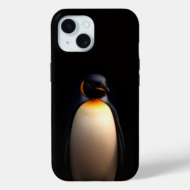 Black 4 Luxe iPhone 15 Case, Emperor Penguin Case-Mate iPhone Case (Back)