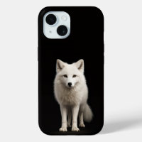 Black 4 Luxe iPhone 15 Case, Ivory Arctic Fox