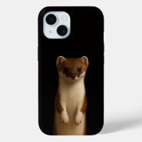 Black 4 Luxe iPhone 15 Case-Mate, Elegant Weasel