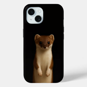 Black 4 Luxe iPhone 15 Case-Mate, Elegant Weasel  iPhone 15 Case