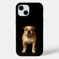 Black 4 Luxe iPhone 15 Case, Stamina Bulldog