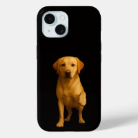 Black 4 Luxe iPhone 15 Case, Tender Labrador