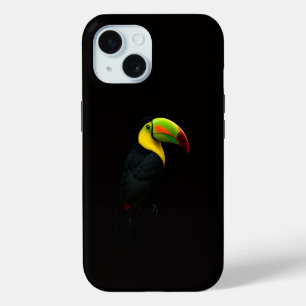 Black 4 Luxe iPhone 15 Mate, Keel Billed Tucan Case
