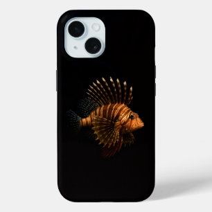 Black 4 Luxe iPhone 15 Mate, Red Lionfish iPhone 15 Case