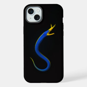 Black 4 Luxe iPhone 15 Plus, Blue Ribbon Eel Plus Case
