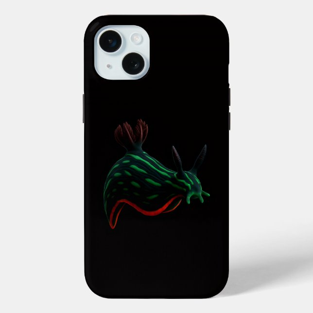 Black 4 Luxe iPhone 15 Plus, Neon Sea Slug Case-Mate iPhone Case (Back)