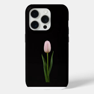 Black 4 Luxe iPhone 15 Pro Blush Pink Tulip Case
