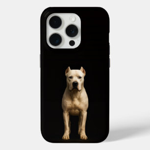Black 4 Luxe iPhone 15 Pro, Bold Dogo Argentino iPhone 15 Pro Case