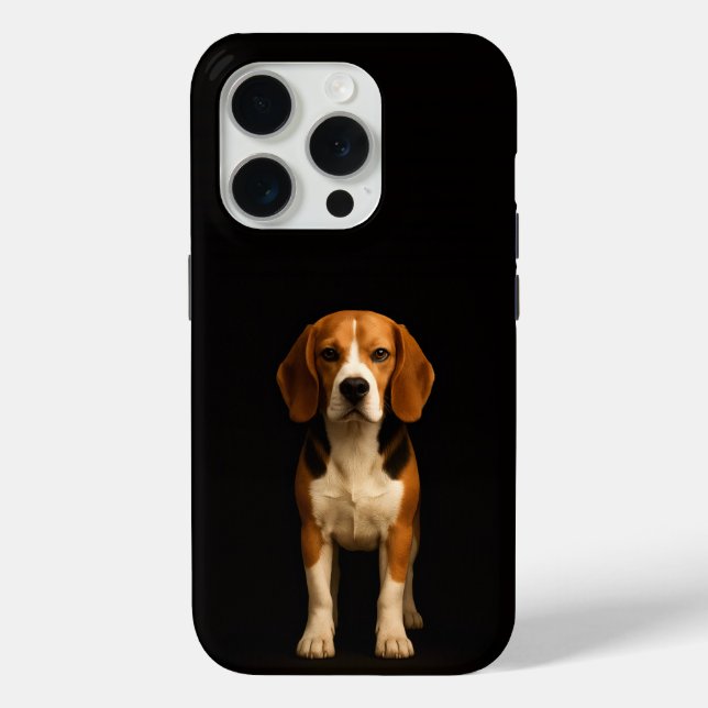 Black 4 Luxe iPhone 15 Pro Mate Kind Beagle Case-Mate iPhone Case (Back)