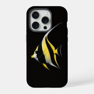 Black 4 Luxe iPhone 15 Pro Mate, Moorish Idol Case