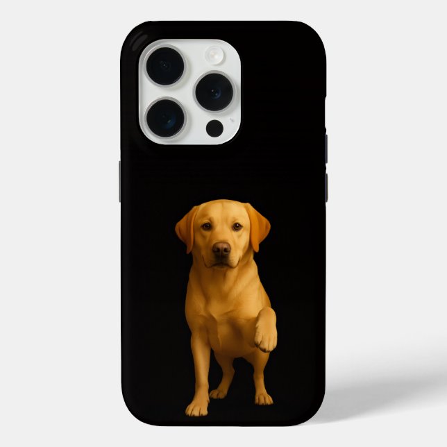 Black 4 Luxe iPhone 15 Pro Mate, Tender Labrador Case-Mate iPhone Case (Back)