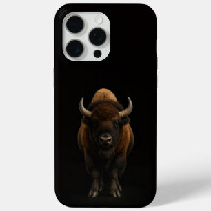Black 4 Luxe iPhone 15 Pro Max, American Bison iPhone 15 Pro Max Case