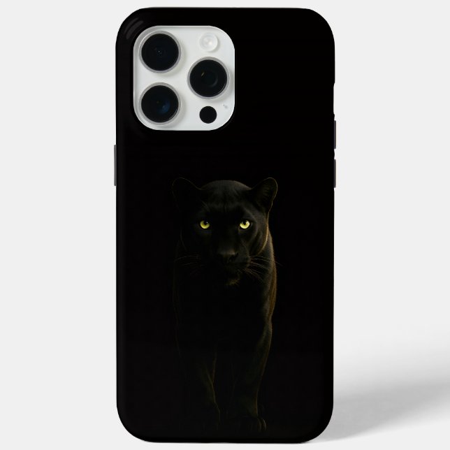 Black 4 Luxe iPhone 15 Pro Max, Black Panther Case-Mate iPhone Case (Back)