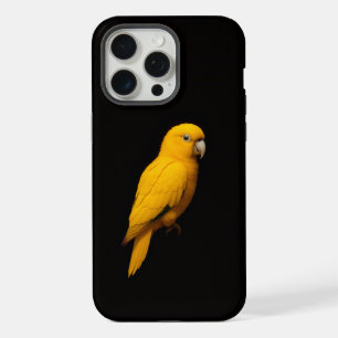 Black 4 Luxe iPhone 15 Pro Max, Golden Parakeet Max Case