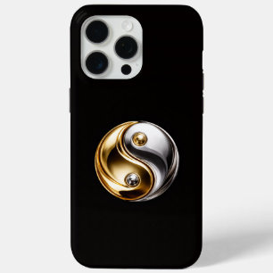 Black 4 Luxe iPhone 15 Pro Max, Harmony Yin Yang iPhone 15 Pro Max Case