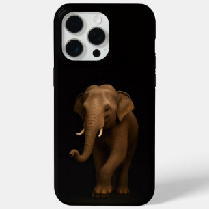 Black 4 Luxe iPhone 15 Pro Max, Indian Elephant iPhone 15 Pro Max Case