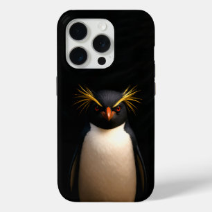 Black 4 Luxe iPhone 15 Pro, Rockhopper Penguin Pro Case