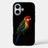 Black 4 Luxe iPhone 16 Case-Mate, Eastern Rosella