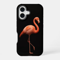 Black 4 Luxe iPhone 16 Case-Mate, Pink Flamingo
