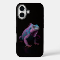 Black 4 Luxe iPhone 16 Case-Mate, Pink Iguana