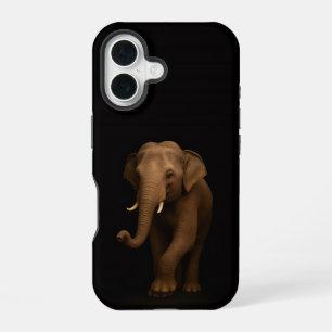 Black 4 Luxe iPhone 16 Mate, Indian Elephant Case