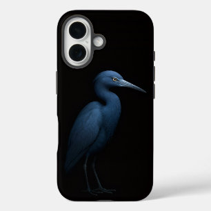 Black 4 Luxe iPhone 16 Mate, Little Blue Heron Case