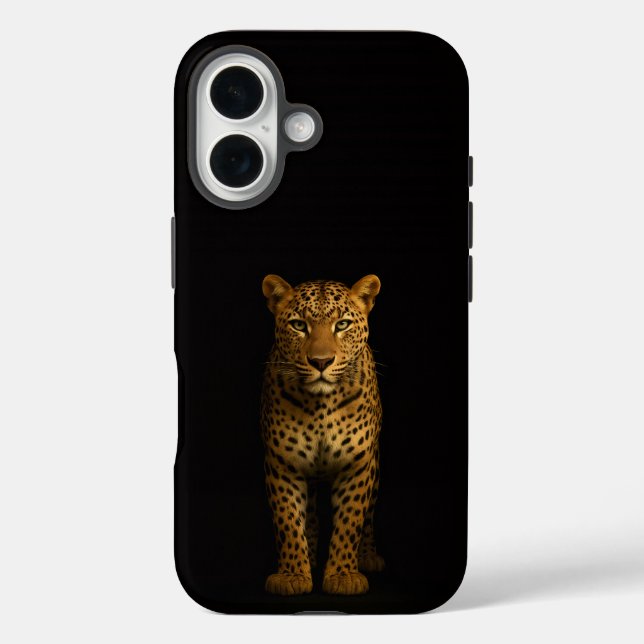 Black 4 Luxe iPhone 16 Mate, Majestic Leopard Case-Mate iPhone Case (Back)